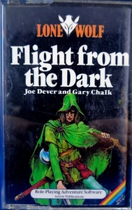 SINCLAIR ZX SPECTRUM -- LONE WOLF: FLIGHT FROM THE DARK (FIVE WAYS SOFTWARE) - Picture 1 of 2