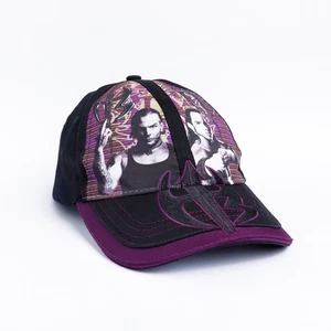Vintage WWE Hardy Boyz Cap Jeff Matt Hardy 2008 Wrestling Hat Black Purple Adult - Picture 1 of 14
