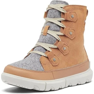 SOREL New $154 Explorer Next Joan Waterproof Tawny Brown Gray Size W 7 - Picture 1 of 14