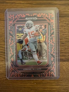 2023 Prizm Draft Picks EZEKIEL ELLIOTT red And Black Snakeskin Prizm Case hit 40 - Bild 1 von 2
