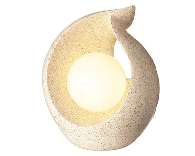 LED Solar Tischleuchte 17x13x19cm Keramik gesprenkelt Solarleuchte Warmweiß - Bild 1 von 4