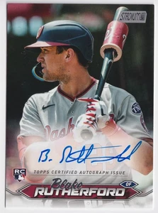 2024 Stadium Club Blake Rutherford #SCBA-BR Autógrafos Auto Nacionales de Washington - Imagen 1 de 2