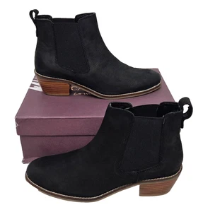 CARVELA Rink Slip On Black Leather Heel Boots Ladies EU 40 UK 7 MRRP £99 - Picture 1 of 8