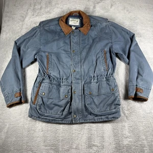 Orvis Jacket Mens Large Field Leather Trim Barn Coat Outdoor Shooting Hunting - Picture 1 of 12