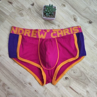 Andrew Christian Saxy Nen Ropa Interior Show-It Boxer Retro, Rosa, Pequeña Foto 1 de 4