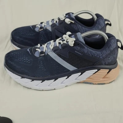 HOKA ONE ONE Gaviota 2 Wide Running Shoes Womens Size 9 Blue Navy 1099718 MIDP - Image 1 of 4