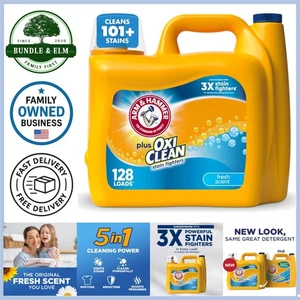 Detergente liquido per bucato profumo fresco 166,5 fl oz HE smacchiatore - Foto 1 di 11