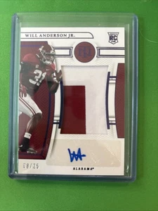 Parche de novato National Treasures Will Anderson Jr RPA automático RC/25 Texans - Imagen 1 de 3