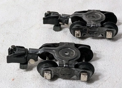 American Flyer S Gauge Freight Car Trucks - with Knuckle Conversion 1 Pair - Image 1 of 2
