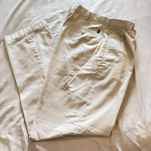 Polo Ralph Lauren Men’s Ethan Pants 100% Cotton Size 36X34 Beige Chino EUC - Picture 1 of 10