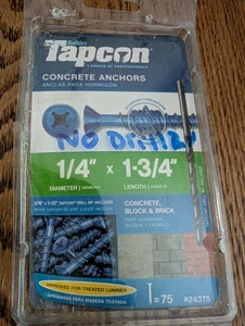 75 Tapcon Betonschraubanker 1/4” x 1-3/4” - Bild 1 von 2