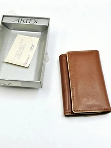 Vintage Artex Leather Key Wallet Card Holder Billfold - 1983 - Picture 1 of 6