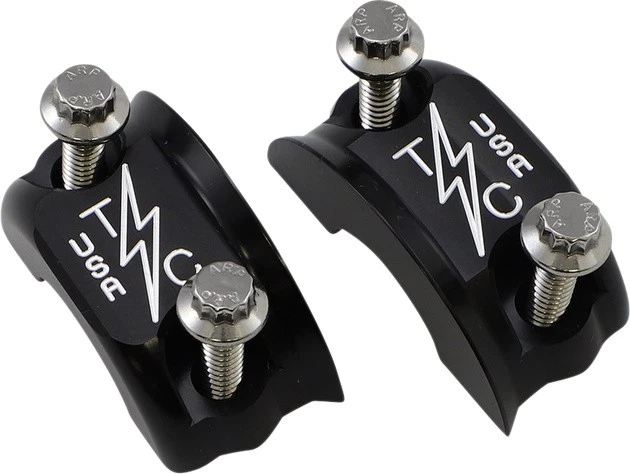 Thrashin Supply Co. Clutch/Brake Clamp Set Twice Cut Black #TSC-2703-4 - Image 1 of 1