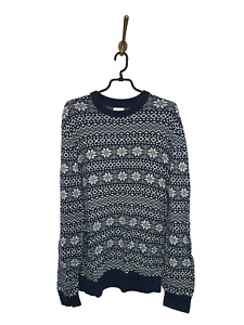 H&M Sweater Pullover Aztec Geometric Cotton Men Size: L