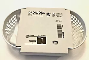 IKEA Dronjons DRÖNJÖNS Wall Storage Mesh Basket White 7 ¾x4 ¼x1 ¼" 105.156.35 - Picture 1 of 1