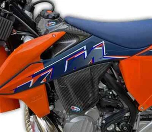 PROTECTOR CUBIERTA TANQUE CARBONO PROFESIONAL COMPLETO KTM EXC250 EXC300 2020-2023 - Imagen 1 de 2