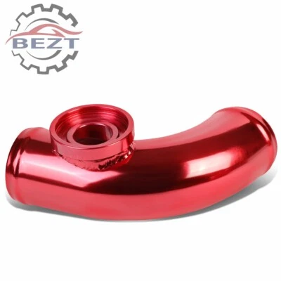 RED TYPE-SSQV 2.5" 80 DEGREE TURBO BLOW OFF VALVE FLANGE PIPE/PIPPING ADAPTOR - Image 1 of 3