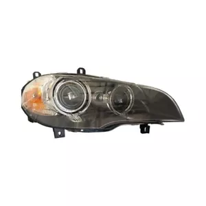 Headlight For 2011-13 BMW X5 Passenger Side BI HID Black Housing With Projector - Picture 1 of 1