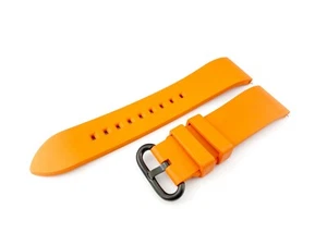 20 22 24mm Naranja Silicona suave Fluoro Banda de goma Correa Deportes Buceo Racing - Imagen 1 de 4