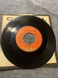 Sweet Fox On The Run / Burn On The Flame 45 1974 Capitol Vinyl Record - Picture 1 of 2