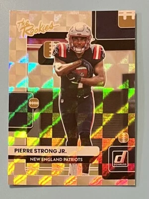 2022 Donruss Football The Rookies #TR-39 Pierre Strong Jr. RC Patriots - Image 1 of 2