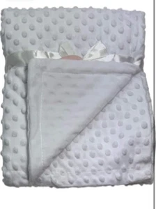 Baby Blanket Soft Bubble Bobble Dimple Popcorn Wrap Pram Cot Soft Touch 7 Cols - Picture 1 of 1