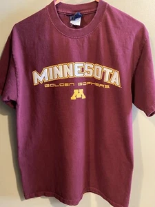 Adult Minnesota Golden Gophers T Shirt Size Medium M Excellent - Picture 1 of 1