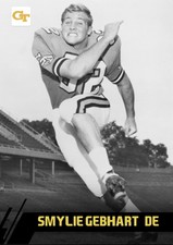 Custom Novelty Football Card Smylie Gebhart Georgia Tech Blank Back