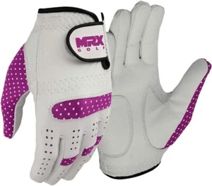 MRX Ladies Golf Glove Left Handed Soft Cabretta Leather Gloves Regular Fit - Picture 1 of 6