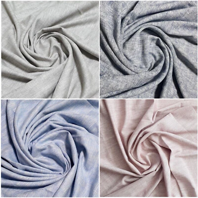 VINTAGE YARN DYED HERRINGBONE STRIPE LINEN/COTTON FABRIC CURTAIN UPHOLSTERY 54"W - Image 1 of 4