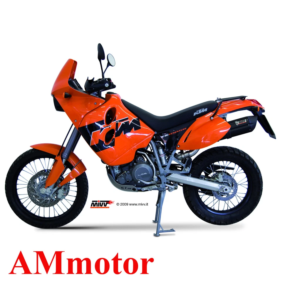 Silenciador de escape para motocicleta Mivv Ktm Lc4 640 Adventure 2003 03 Suono Black Foto 1 de 1
