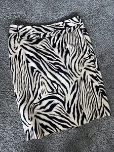 Bleistiftrock Zebramuster 12 L gerade schwarz braun 3153 Rafaella Safari Animal - Bild 1 von 5
