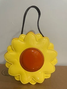 GYMBOREE Girl Sunflower Yellow and Orange with Black Strap One Size Purse Used  - Picture 1 of 3