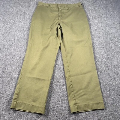 Vintage 80s BSA Boy Scouts of America Faded Green Pants Mens 38x31 Union Made - Image 1 of 4