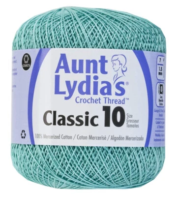 Aunt Lydia's ~ Crochet Thread ~ Classic Size 10 ~ 350 yards per spool