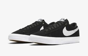 NIKE SB ZOOM BLAZER LOW PRO GT ZAPATOS - NEGRO/BLANCO/NEGRO - Talla [M 8.5] [W 10] - Nuevo en caja - Imagen 1 de 8
