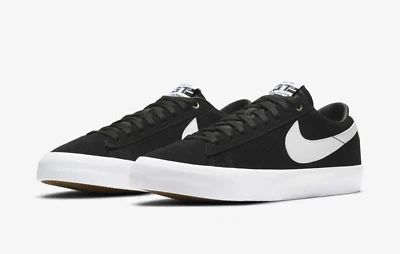 Tênis Nike SB ZOOM BLAZER LOW PRO GT - PRETO/BRANCO/PRETO - Tamanho [M 8.5] [W 10] - Novo na caixa - Imagem 1 de 4