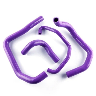 For 2005 2006 Kawasaki Ninja ZX6R ZX-6R ZX636C Black Silicone Radiator Hose Kit - Image 1 of 4