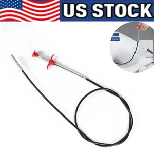 Hair Clog Remover Cleaning Tools Spring Pipe Dredging Tool 23 Inch Drain Snake - Picture 1 of 10