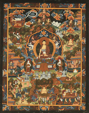Tibetan Buddhism painting hanging scroll / Thangka Tanka Deity mandala Box W493