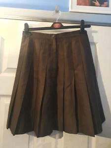 Winterbottom’s Schoolwear Girls Brown Pleated School Skirt Waist 22" Length 20" - Picture 1 of 8
