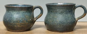 Elma Miller Pottery 2⅝-2⅞" Tall Coffee Cups Mugs  Hand Thrown? Signed - Picture 1 of 10