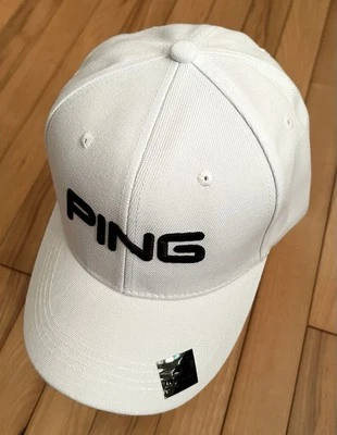 Golf Hat. Ping White Baseball Cap. *** A hat worth more than its price. - Image 1 of 4