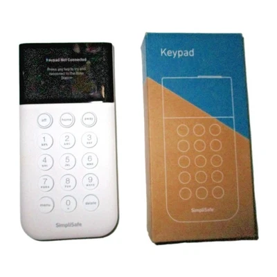 SimpleSafe Home Security Key Pad White Original Wireless Remote Control SSKP3 - Image 1 of 4
