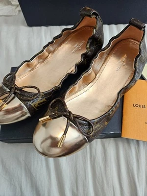 Louis Vuitton patent monogram flirty flat ballerina shoes - Image 1 of 4