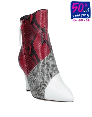 PVP €860 ISABEL MARANT Botines de Cuero US6 UK3 EU36 Patrón de Piel de Serpiente Tacón Foto 1 de 4