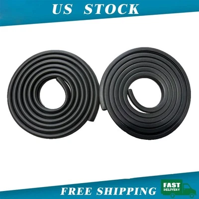 一套 2 门密封橡胶 Weatherstrip 适用于道奇 D100 D250 300 皮卡车 — 第 1/4 张图片