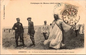 GOLDPATH: Morocco postcard 1908 to France CV878_P11 - Picture 1 of 2