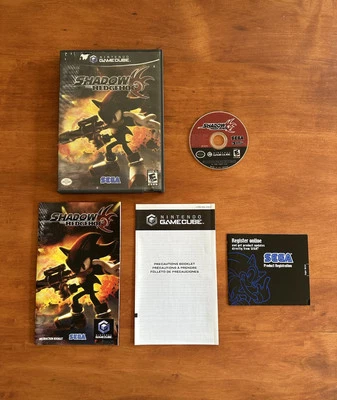 Shadow the Hedgehog (Nintendo GameCube, GC) CIB w Reg Card -Black Label & Tested - Image 1 of 4