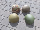 4 Stahlhelme, Glocken, USA usw